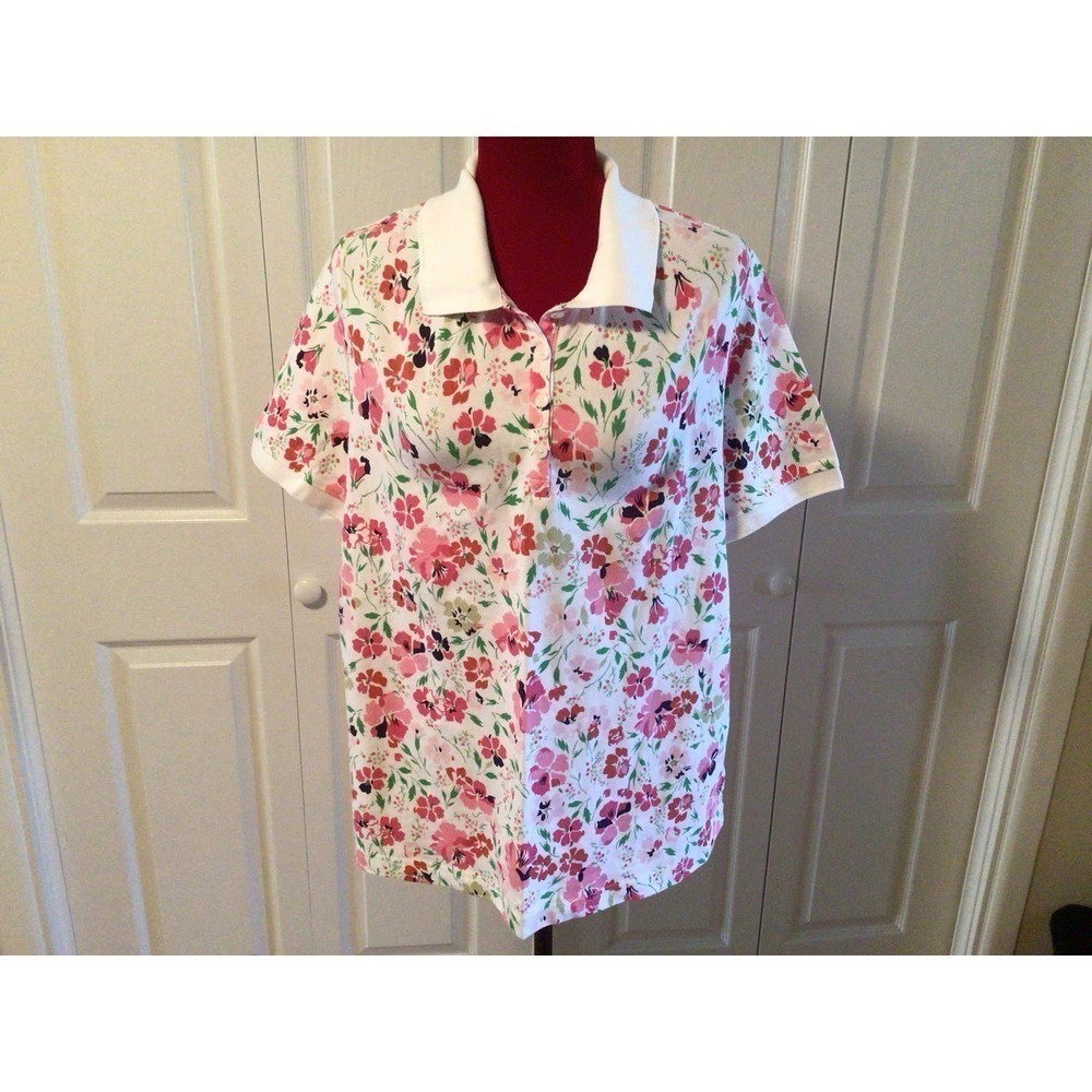 NWT Womens Croft & Barrow 1X Polo Shirt
